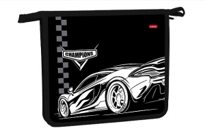 Папка для тетрадей А5 2 отделения пластиковая на молнии Champion Hatber