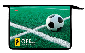 Папка для тетрадей Пластиковая А4 Офсайд 2 отделения 240х340х75мм на молнии