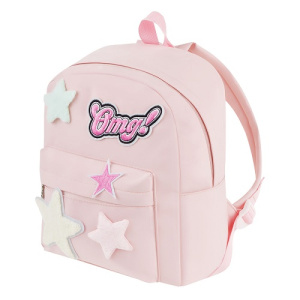 Рюкзак детский Först Little Star 32х25х11см 1 отделение 4 кармана мягкая спинка розовый