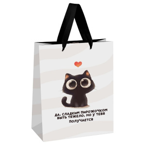 Пакет подарочный 18х23х10см MESHU Sweet kitten