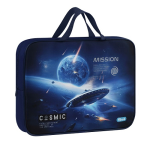 Папка для трудов текстильная А4 Först Cosmic 350х265х80мм 1 отделение