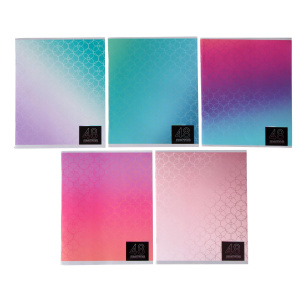 Тетрадь 48л клетка Мыльные пузыри серые листы