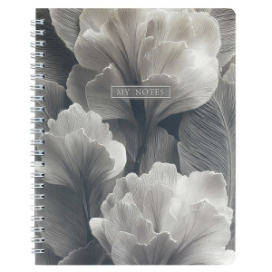 Тетрадь А5 80л ЛЕПЕСТКИ клетка на гребне