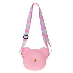 Кошелек силикон 15x12,5x3 Cat pink розовый