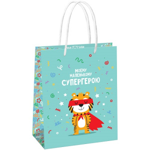Пакет подарочный 18х23х10см MESHU Super hero
