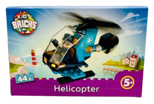 Конструктор 44 детали Kids Brick's Вертолет 