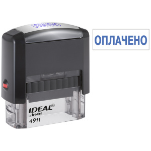 Штамп "ОПЛАЧЕНО" 38х14мм Ideal