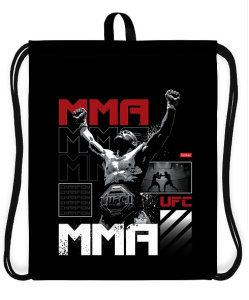 Мешок для обуви 41х49см 1 отделение MMA-Бои без правил с петлей для подвеса  