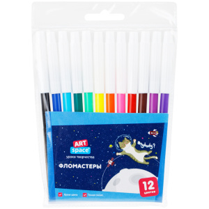 Фломастеры 12 цв ArtSpace Космические приключения