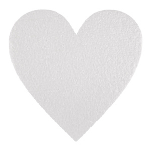 Заготовка сердечко пенополистирол 15х2х15см Love2art 4 шт