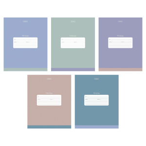 Тетрадь 18л клетка пластиковая обложка Хатбер 