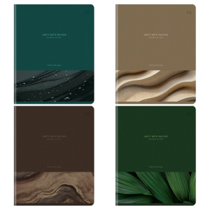 Тетрадь 96л А5 клетка BG Моменты спокойствия soft-touch