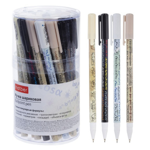 Ручка шариковая 0,7мм синие чернила Вспомнить все Математика на масленной основе soft ink