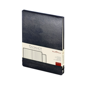 Бизнес-блокнот А5 100л линия BrunoViscont MEGAPOLIS REPORTER черный