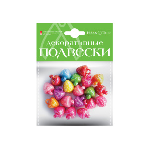 Декоративные подвески из пластика Ягодки 5 видов
