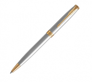 Ручка шариковая Parker Sonnet Core K527 Stainless Steel GT M черные чернила