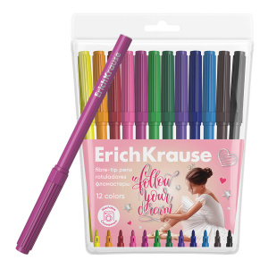 Фломастеры 12 цветов ErichKrause Pointes