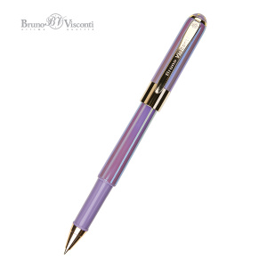 Ручка шариковая 0,5 мм синие чернила BrunoVisconti MONACO PEARL корпус лавандовый