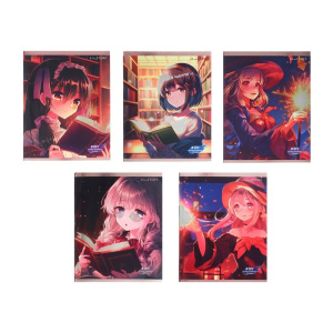 Тетрадь 48л А5 клетка Волшебная библиотека