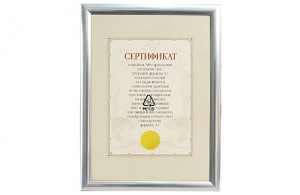 Рамка 30х40 пластик Серебро