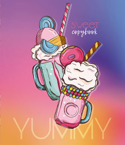 Тетрадь А5 40л клетка №2 Сладкое настроение