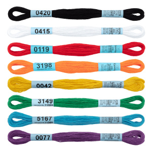 Набор ниток мулине 8 x 8м base 100% хлопок Gamma