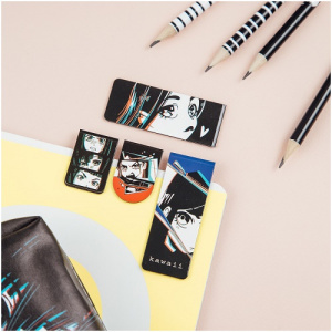 Закладки магнитные для книг 4шт MESHU Kawaii