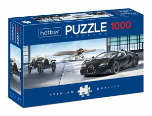 Пазлы-игры 1000 элементов А2 Панорама-Luxury Garage Hatber