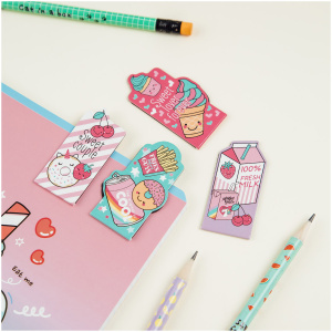 Закладки магнитные для книг 4шт MESHU Sweets