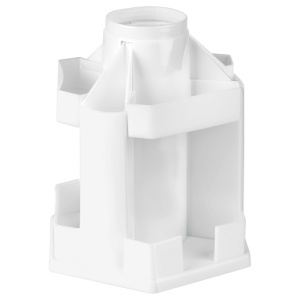 Настольная подставка СТАММ Maxi Desk пластиковая вращающаяся белая