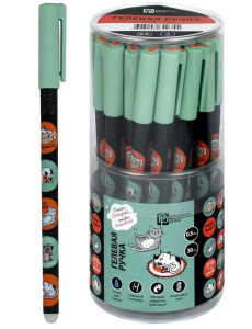 Ручка гелевая 0,5 мм  пиши стирай Смешные питомцы 