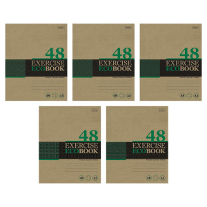 Тетрадь 48л А5 клетка Экобук