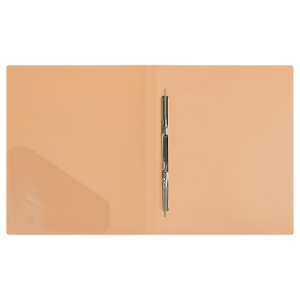 Скоросшивателем с пружинным механизмом А4 СТАММ персиковая