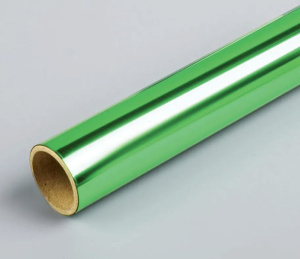 Пленка самоклеящаяся 45x100 см 30 мкм металлизированная  светло-зеленая