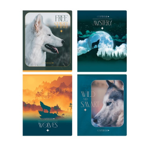 Тетрадь 96л А5 Wild клетка BG