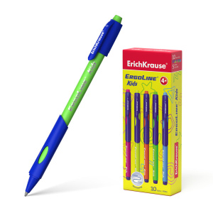 Ручка шариковая 0,5 мм синие чернила ErichKrause ErgoLine Kids Ultra Glide Technology