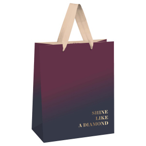 Пакет подарочный 18x23x10см MESHU Duotone Wine Gradient 