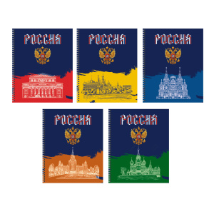 Тетрадь А5 96л  клетка  Россия 