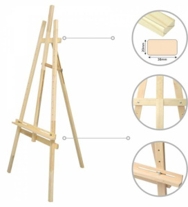 Мольберт напольный  №40 (разобранный) Лира сосна 71х80х142см. мак. высота холста 115см Сонет