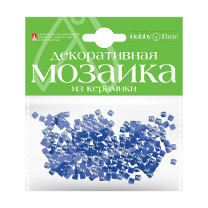 Мозаика декоративная из керамики 4х4мм синий 200шт