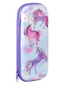 Пенал 1 отделение 21,5x9,5x4см Радужный единорог