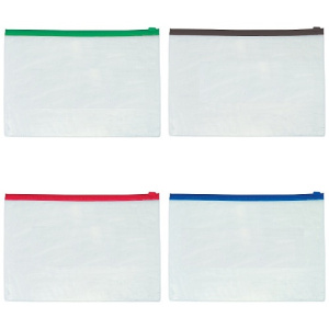 Папка на молнии ZIP OfficeSpace А5 120мкр прозрачная