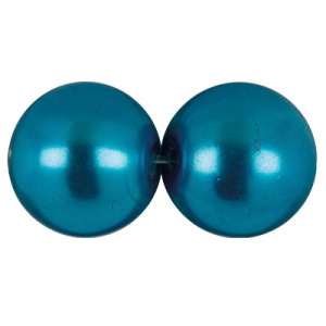 Бусина стеклянная Zlatka GBP-06 14 мм 30 шт на нити №16 синий