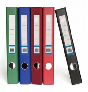 Папка-регистратор 50мм PVC  темно-синий металлический протектор