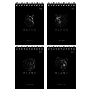 Блокнот А6 60л на BG Just black