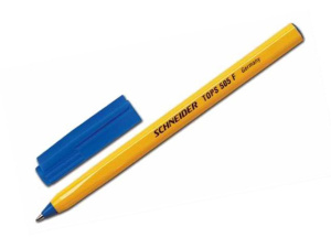 Ручка шариковая 0,4 мм синие чернила Schneider Tops 505 F