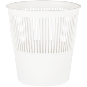 Корзина для бумаг СТАММ 9 л сетчатая белая