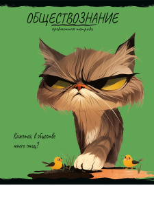 Тетрадь тематическая 48л Обществознание ПРО ХВОСТ клетка