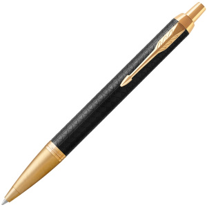 Ручка шариковая Parker IM Premium K323 Black GT Matt синие чернила
