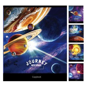 Тетрадь 48л клетка Космическая тема